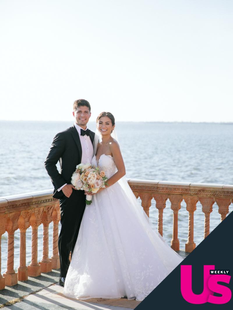 Bachelor's Caila Quinn Marries Nick Burrello in Waterfront Ceremony: See the Photos