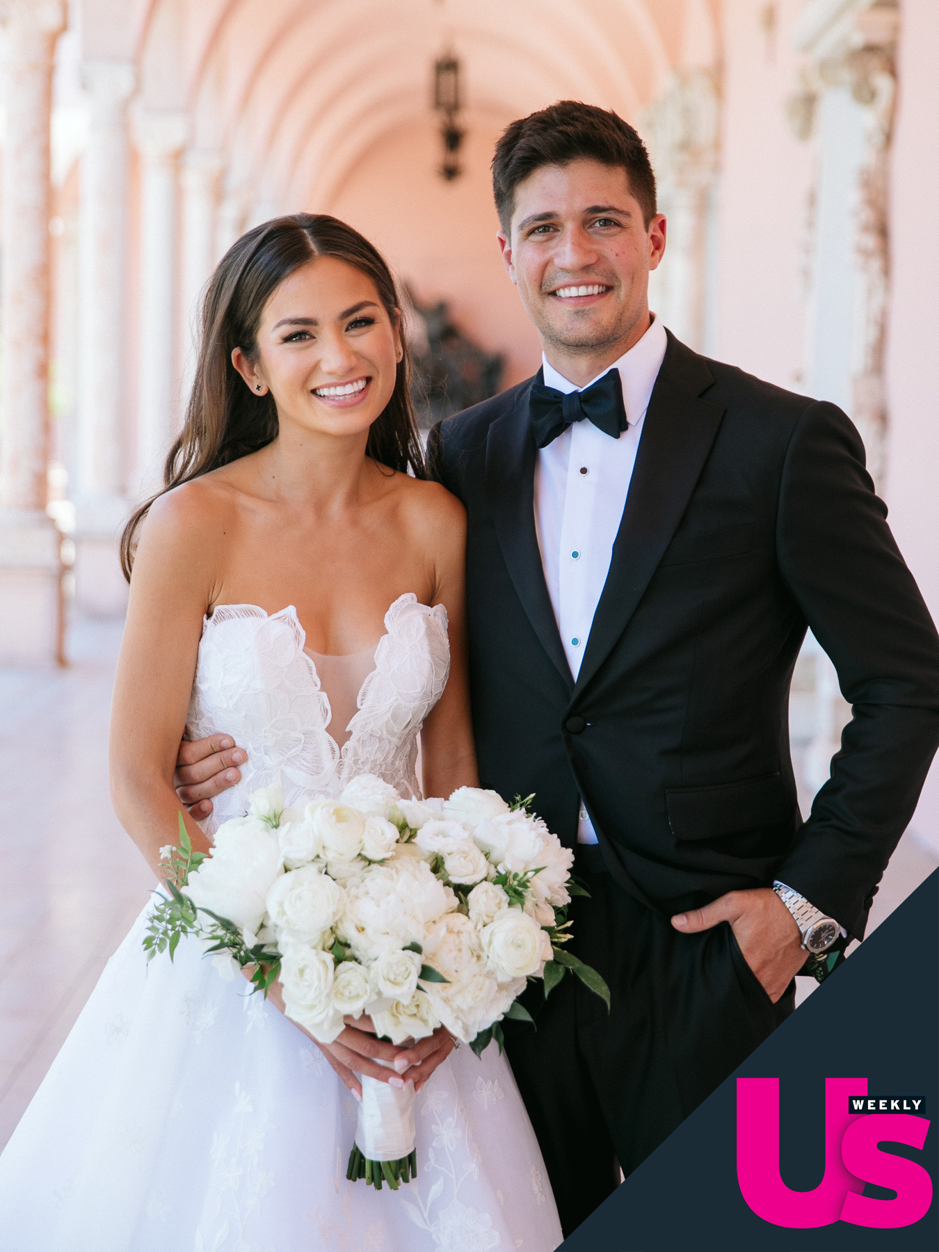 Bachelor's Caila Quinn Marries Nick Burrello in Waterfront Ceremony: See the Photos