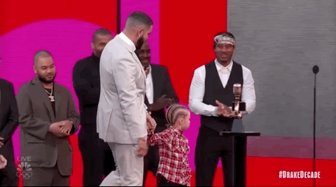 Drake Brings Son Adonis on Stage to Accept Artist of the Decade Award at the 2021 Billboard Music Awards