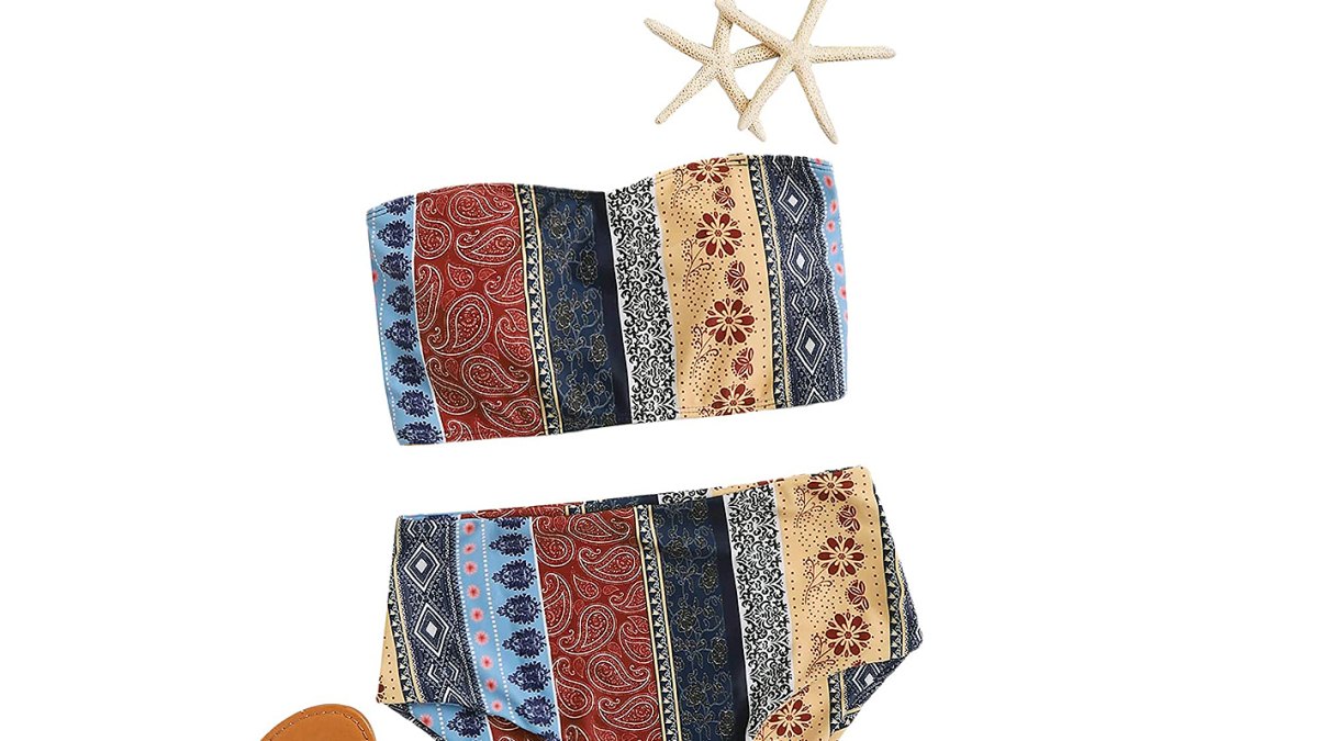 Floerns Boho Two-Piece High Waist Bathing Suit