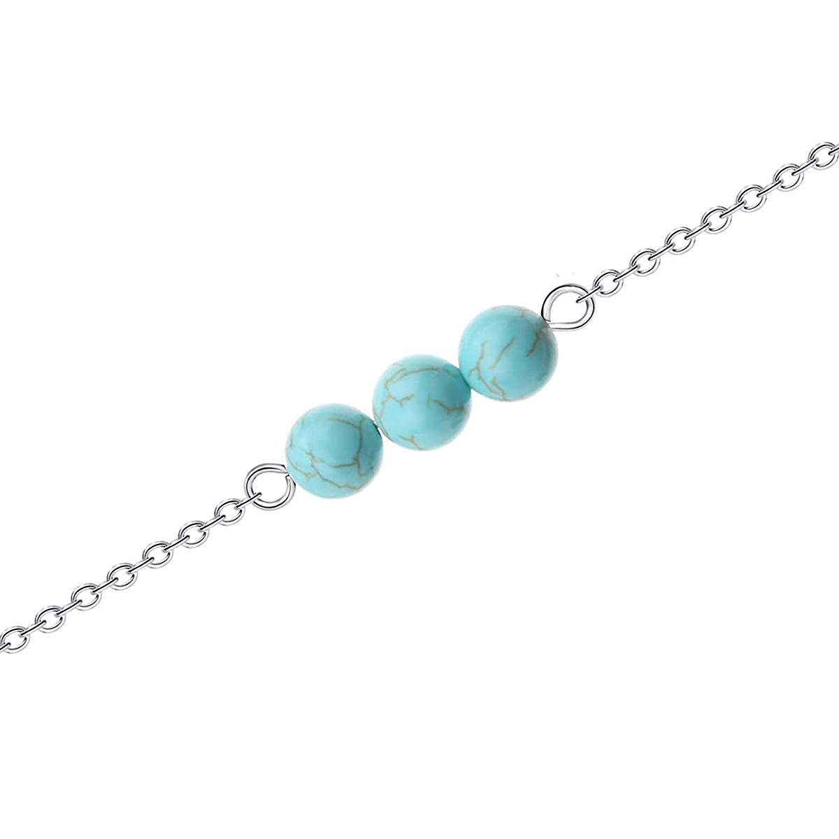 summer jewellery everyday necklace tiny turquoise beaded necklace layering necklace Delicate turquoise necklace tiny turquoise necklace