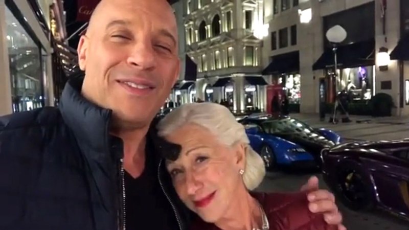 Actors Who Had Crushes on Their Costars Helen Mirren and Vin Diesel