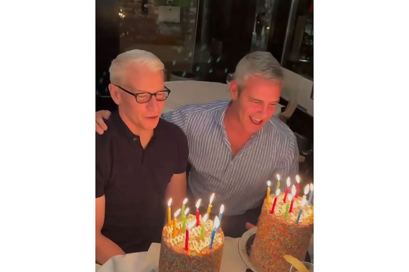 Andy Cohen Anderson Cooper Celebrate at Joint Birthday Bash