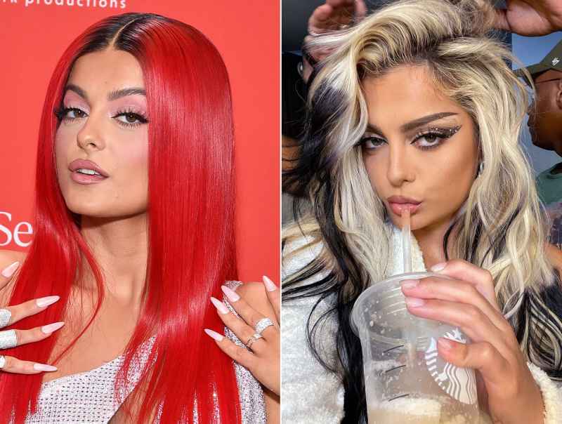 Bebe Rexha Commits to ‘Skunk’ Hair With Streaky Black Extensions