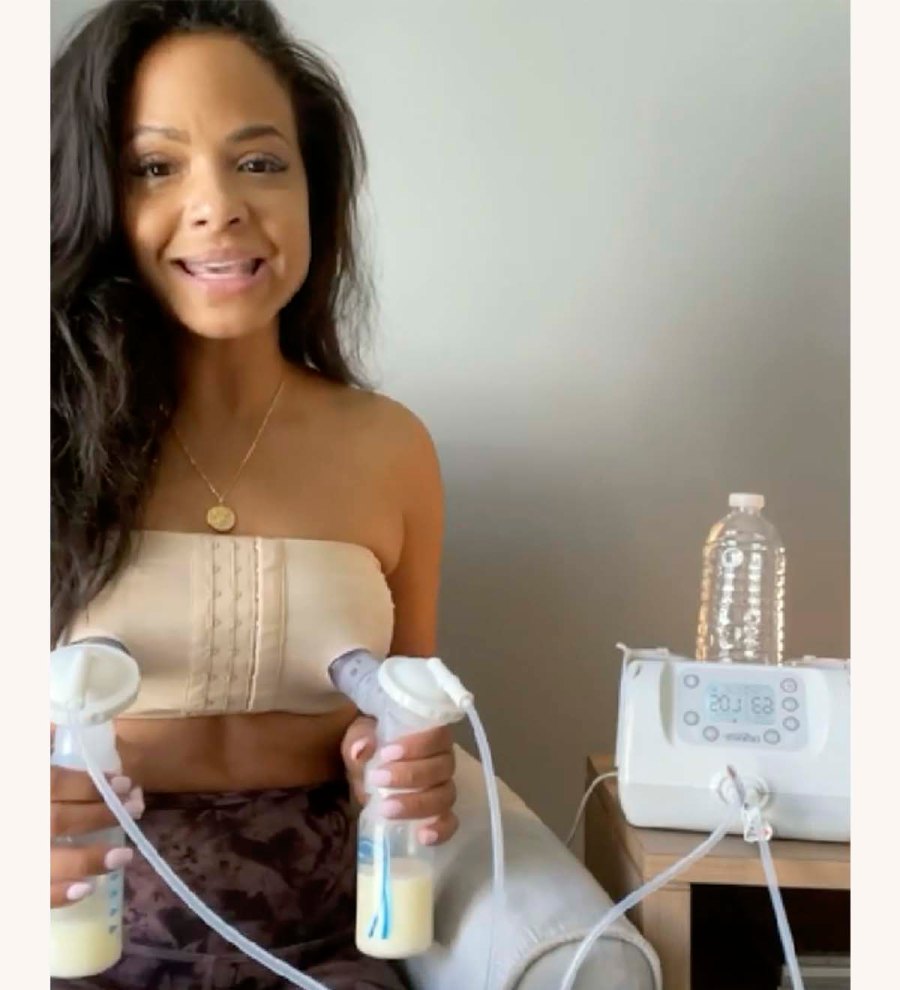 Christina Milian More Celeb Moms Pumping Breast Milk