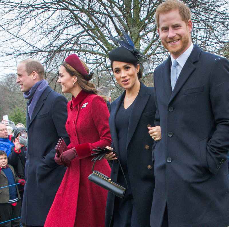 Christmas Day Service Prince William and Duchess Kate Relationship With Prince Harry and Meghan Markle