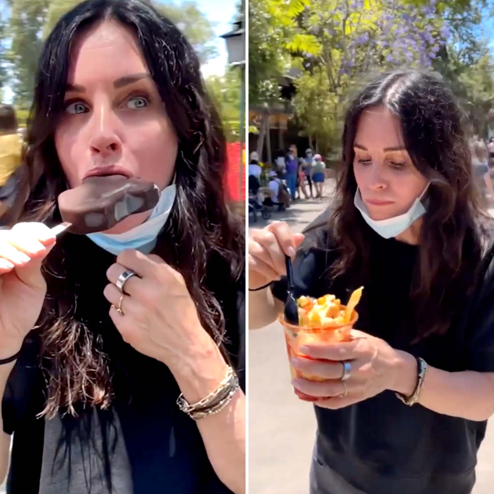 Courteney Cox Eating Her Way Through Disneyland Is Summertime Mood