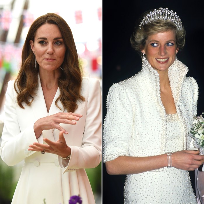 La duquesa Kate parece usar un brazalete de perlas que perteneció a la difunta princesa Diana