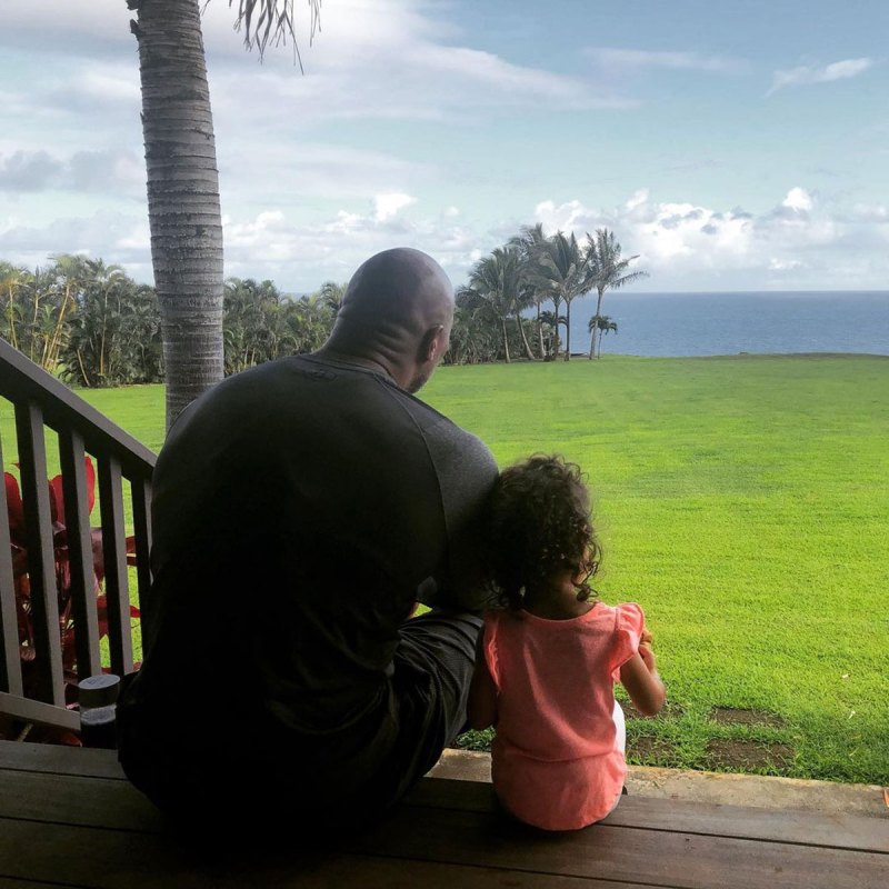 Dwayne The Rock Johnson and Lauren Hashian Cutest Snaps With Their Daughters 07