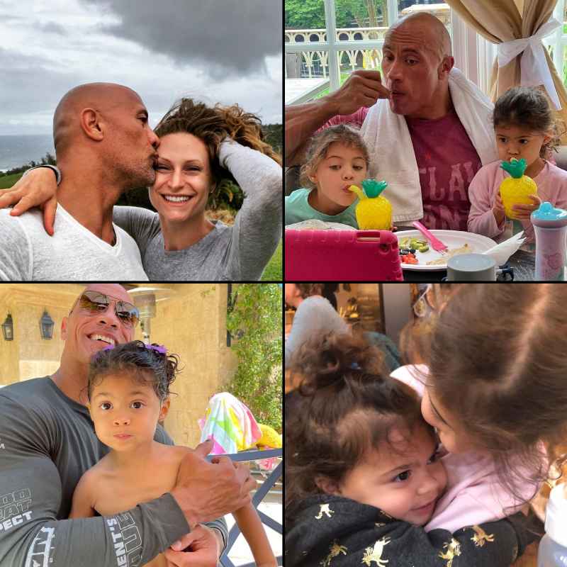 Dwayne The Rock Johnson and Lauren Hashian Cutest Snaps With Their Daughters