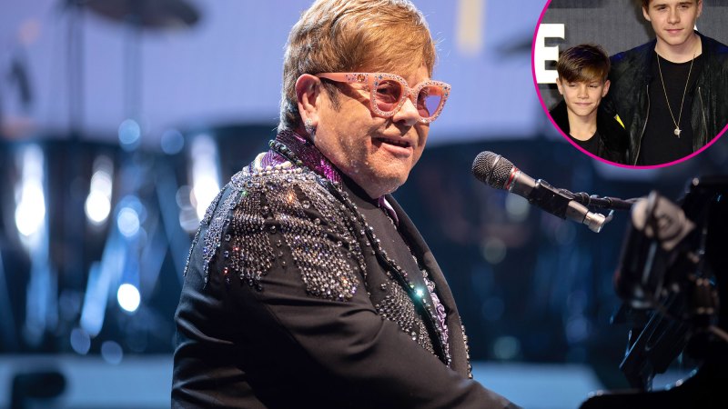 Elton John and Romeo and Brooklyn Beckham Celebs Who Are Godparents