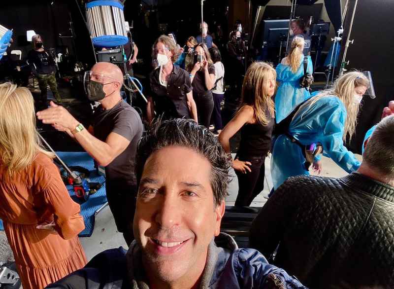 Secret Huddle, Selfies and More! 'Friends' Cast Share BTS Photos From 'Reunion' Special