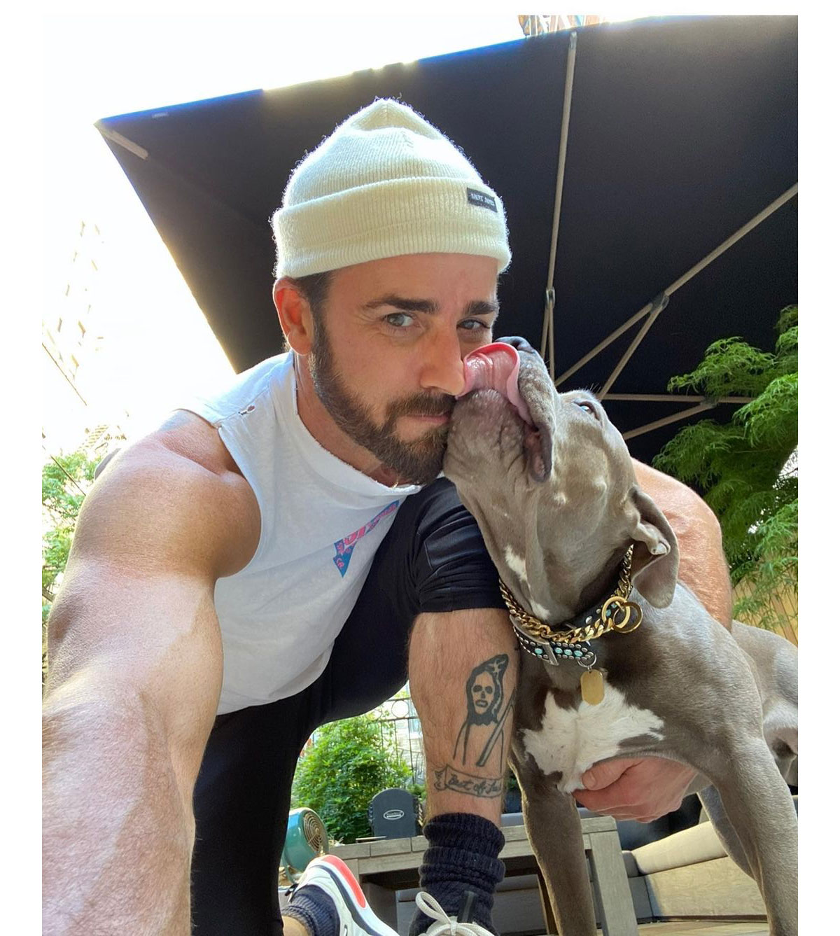 Justin Theroux Gushes Over Dog Kuma for Her Gotcha Day 6