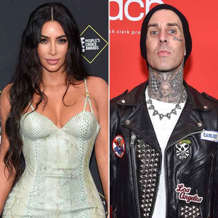 Kim Kardashian Has Fun With Travis Barker After Denying Hookup Claims