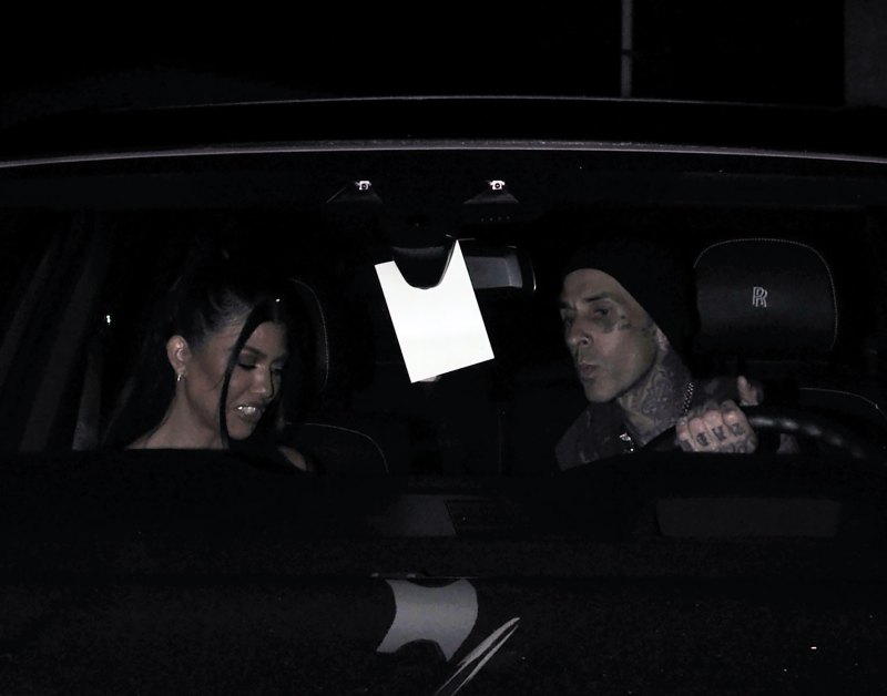 Inside Kourtney Kardashian and Travis Barker’s Lovey Date Night: Photos 