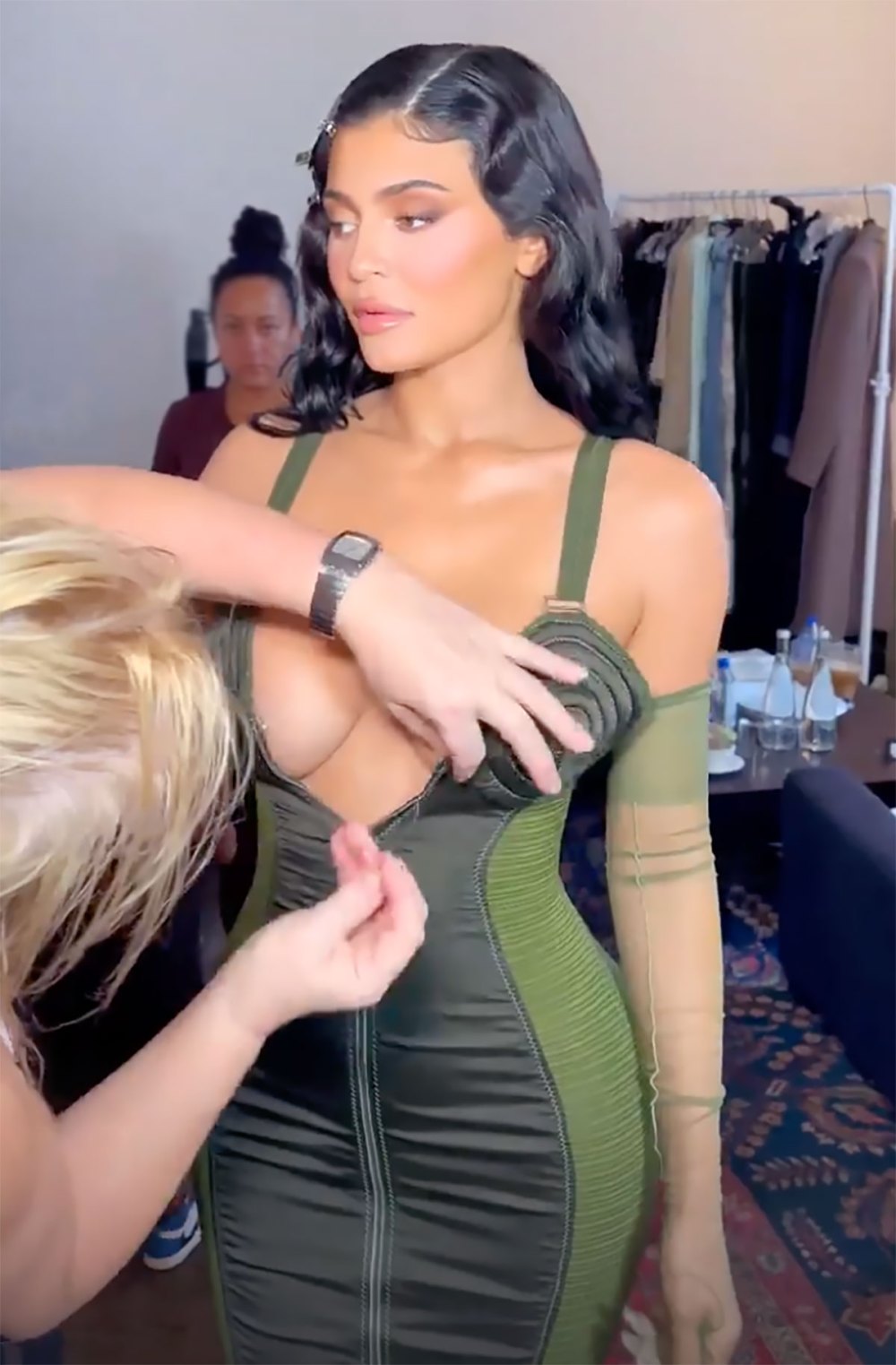 Kylie Jenner Was Hand-Sewn Into Her Vintage Dress for Red Carpet Appearance
