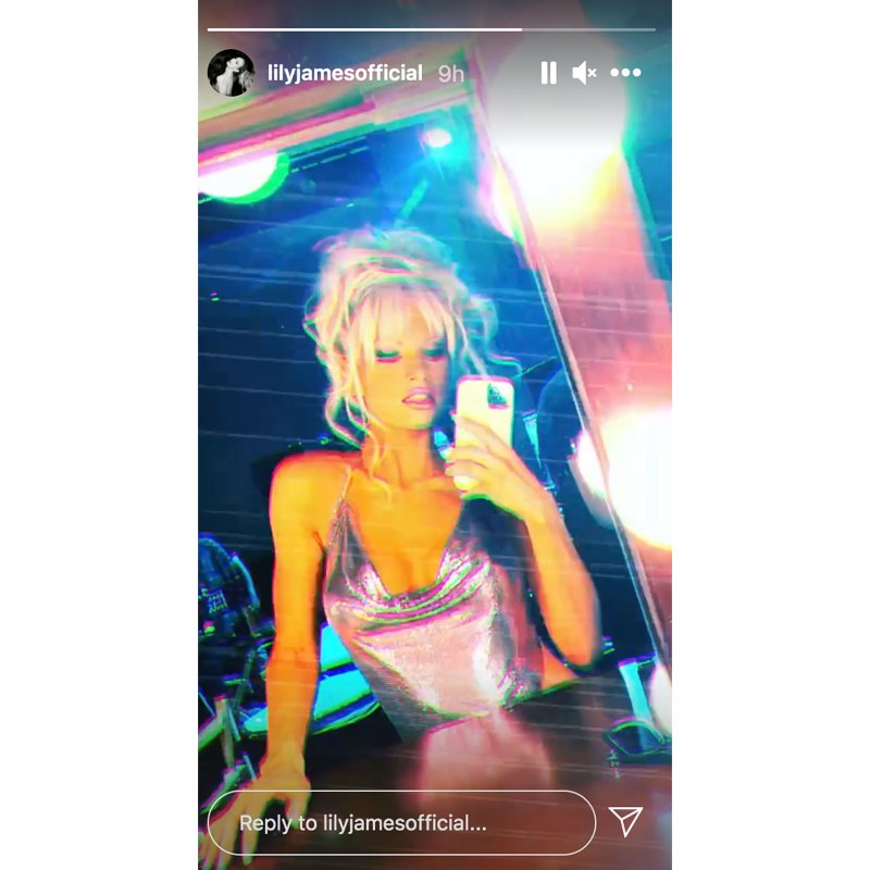 Latest Pic of Lily James as Pamela Anderson 4