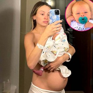 Lauren Bushnell Celebrates 1 Week With Son Dutton Shows Postpartum Body Photos
