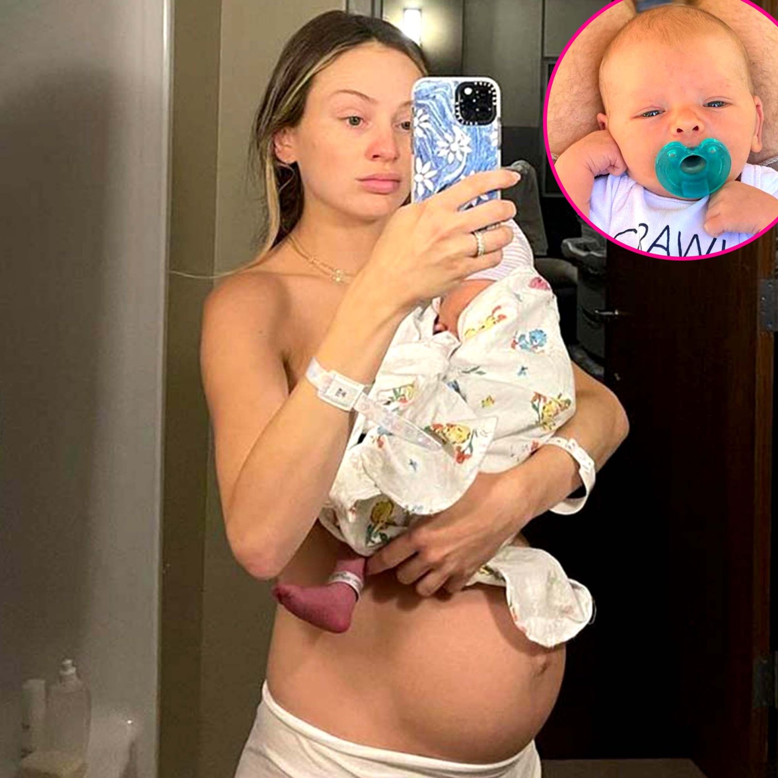 Lauren Bushnell Celebrates 1 Week With Son Dutton Shows Postpartum Body Photos