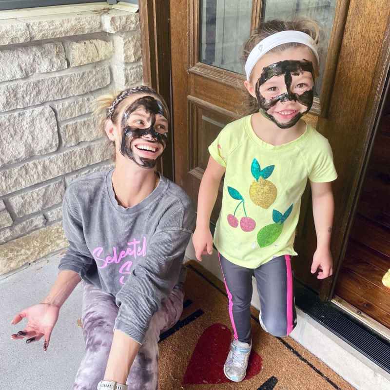 Meghan King Tries Sparkly Face Mask With Daughter: ‘It Hurt Like Hell’