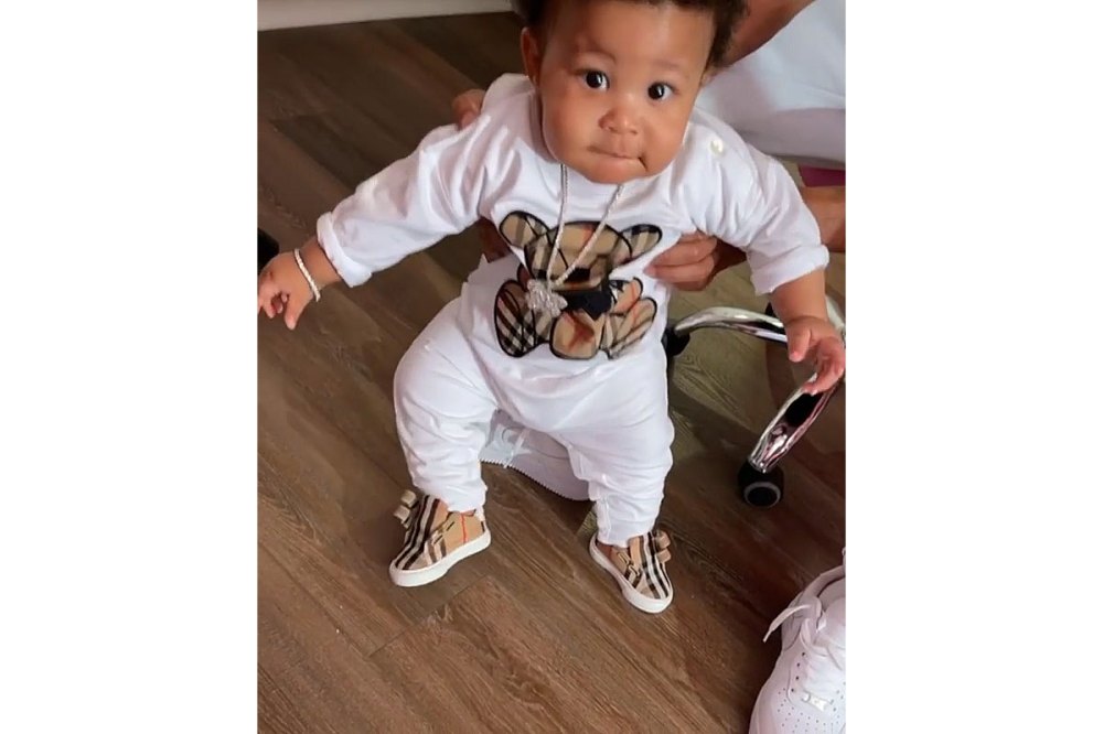 Nicki Minaj Gives Rare Glimpse of 8-Month-Old Son Trying to Walk 3