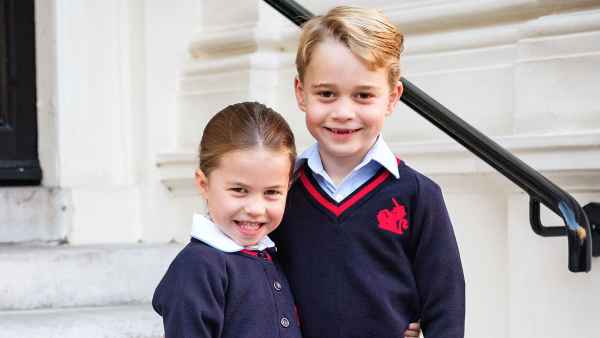 Prince George Princess Charlotte Cheer on Marathon Runners