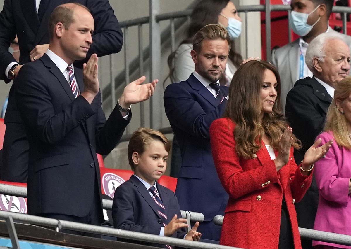 Prince William Prince George 7 Adorably Match Soccer Game Suits Ties