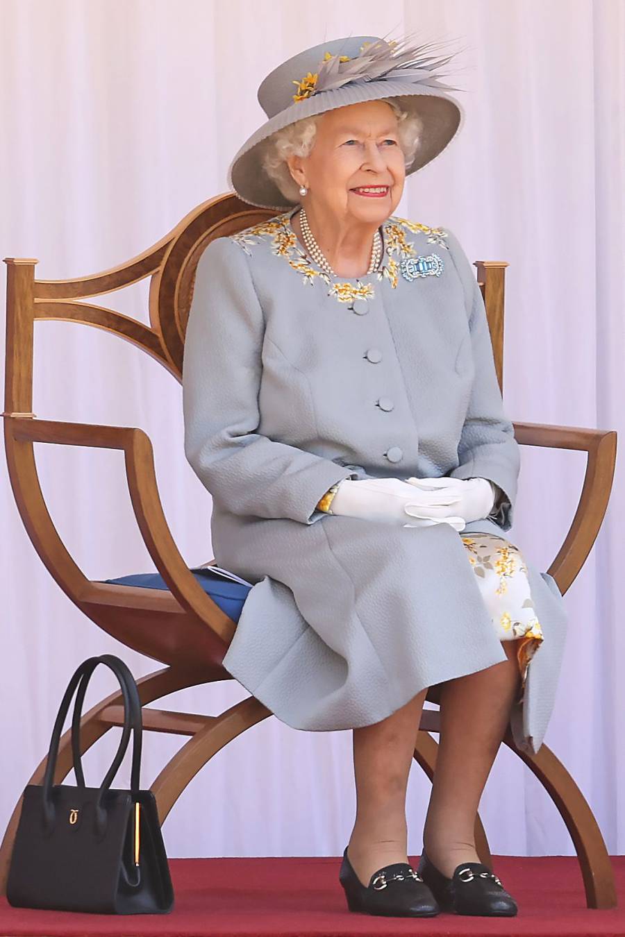 Queen Elizabeth Celebrates Trooping of the Colour Without the Royal Family: Photos
