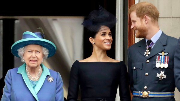 Queen Elizabeth Has Rare Prince Harry Meghan Markle Photo at Palace