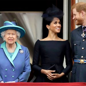 Queen Elizabeth Has Rare Prince Harry Meghan Markle Photo at Palace
