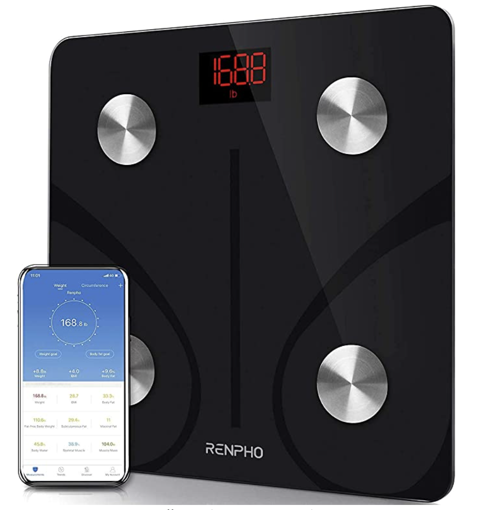 RENPHO Body Fat Scale Smart BMI Scale Digital Bathroom Wireless Weight Scale