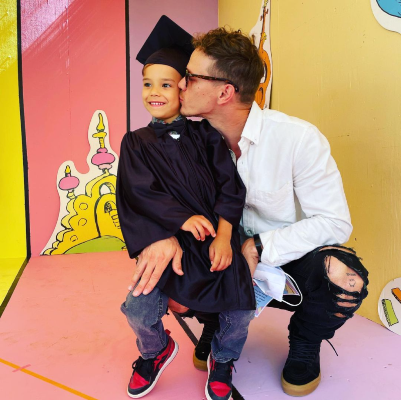 Naya Rivera's son Josey with father Ryan Dorsey at pre-school graduation