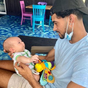 Siesta Key Brandon Gomes Being a Dad