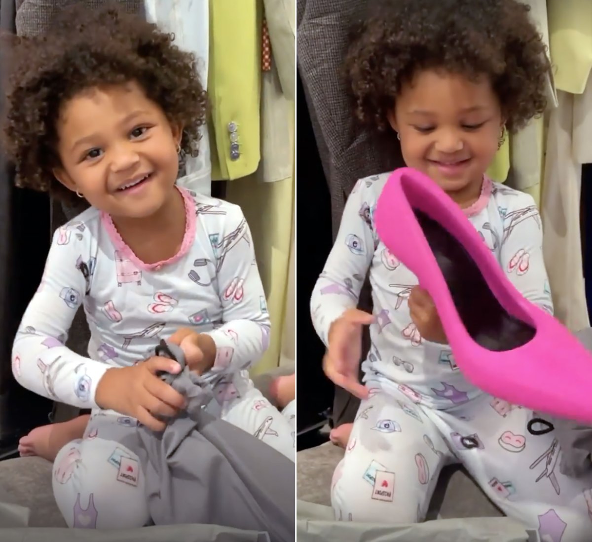 Kylie Jenner's Daughter Stormi Helps Mom Unbox Balenciaga Pumps