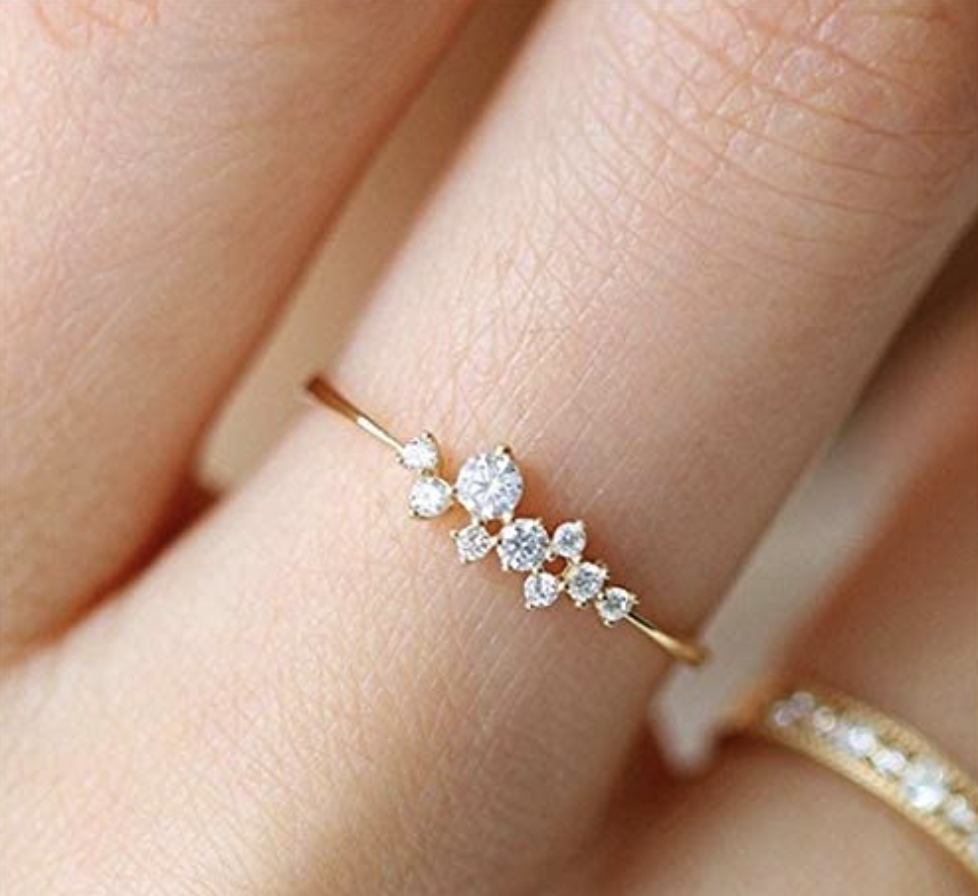 Taoqiao Simple 18k Gold Plated Ring