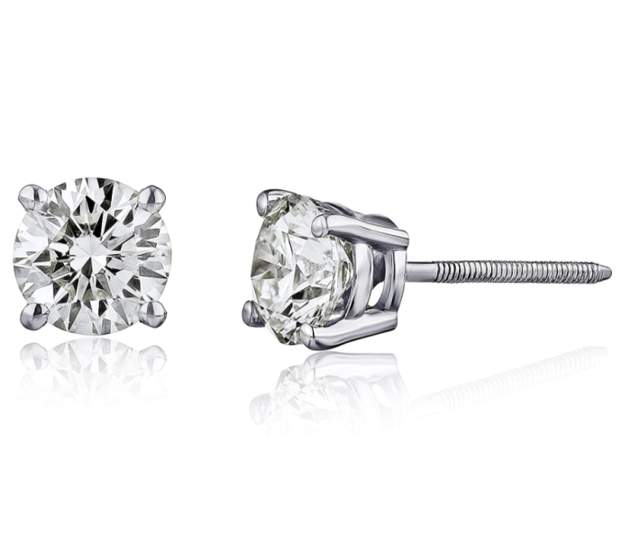 The Diamond Channel AGS Certified Natural Diamond Stud Earrings