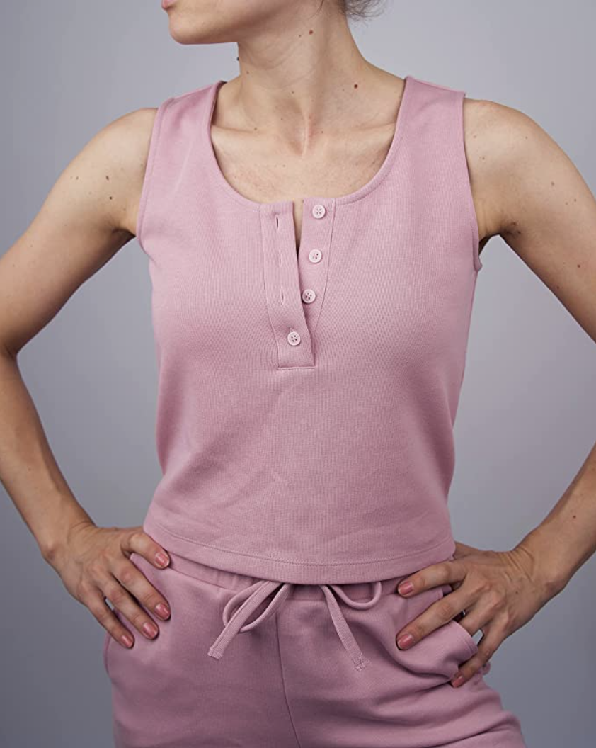 The Drop Women's Antique Rose Crop Tank Top by @olesjaswelt