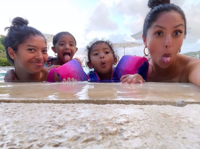 Vanessa Bryant and Daughters Vacation in Jamaica With Late Kobe Bryant Family 10