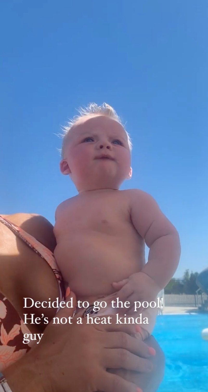 Witney Carson's Sweetest Moments With Son Leo Pool Play