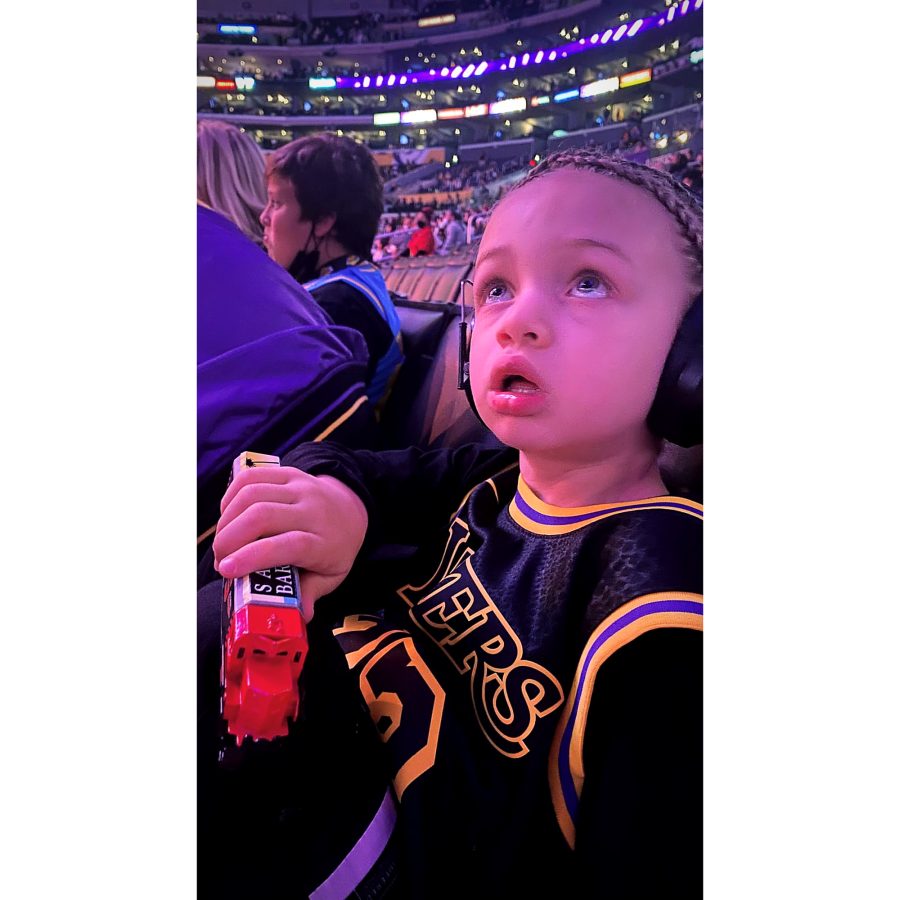 Bonding With His Boy! Drake Brings Son Adonis to Los Angeles Lakers Game