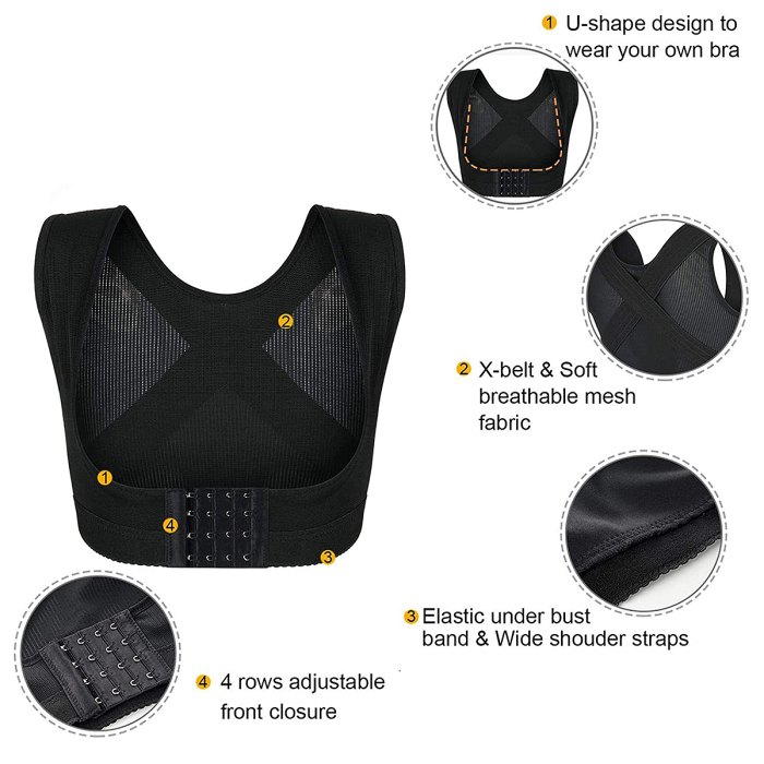 11 Best Posture Corrector Bras and Posture Support Bras — Our Top Picks 11 posture-support-bras-harness-vest-shapewear