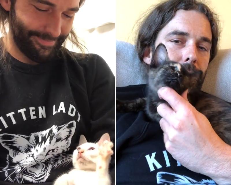 Jonathan Van Ness Celebrities Who Are Obsessed With Their Cats