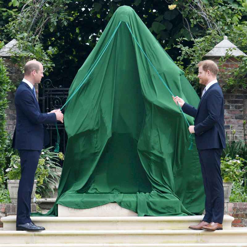 Prince William Prince Harry All Must-See Photos Princess Diana Statue Unveiling Event