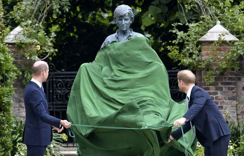 Prince William Prince Harry All Must-See Photos Princess Diana Statue Unveiling Event