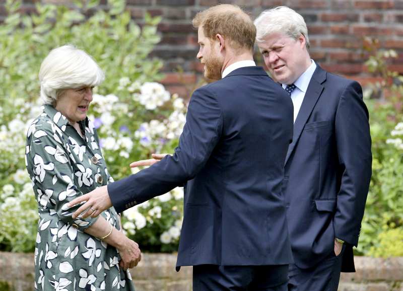 Prince Harry Lady Jane Fellowes Charles Spencer All Must-See Photos Princess Diana Statue Unveiling Event