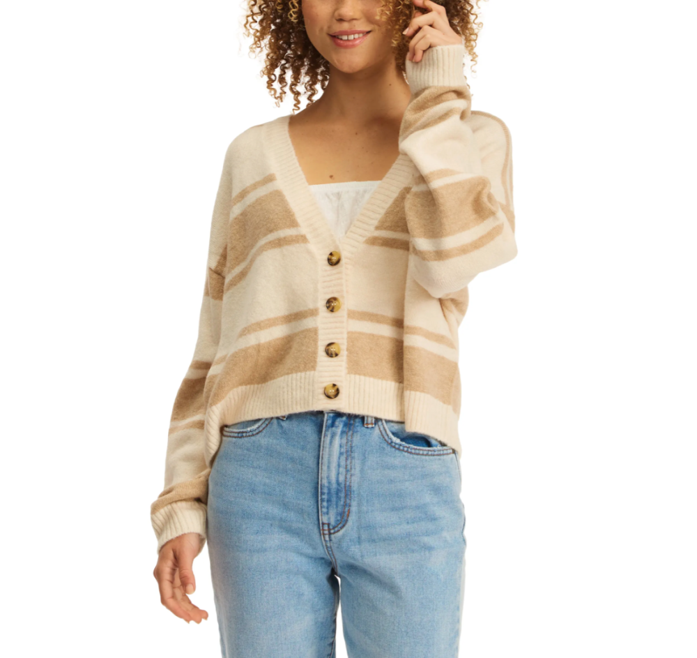 Billabong Sunrise Stripe Cardigan Sweater