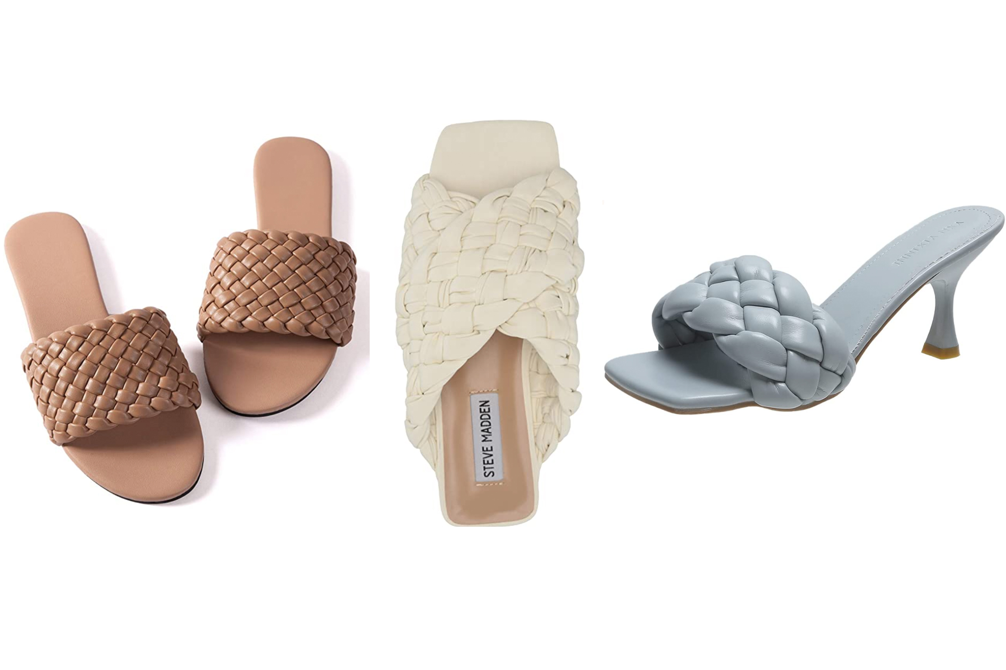 Respctful✿Women Casual Flat Slide Sandals for Womens Braided Strap Summer Non Slip Flat Sandals 