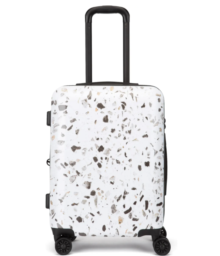 CALPAK Terrazzo 22-Inch Hard Shell Spinner Carry-On Suitcase