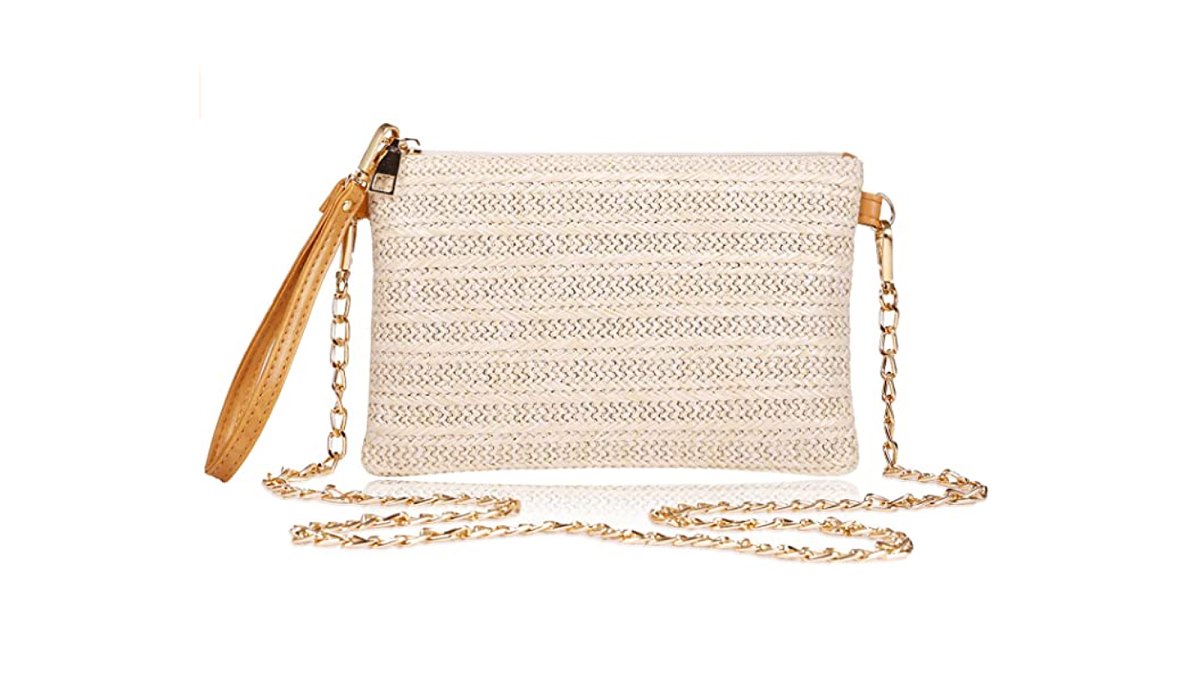 COOKOOKY Women's Straw Clutch Bag