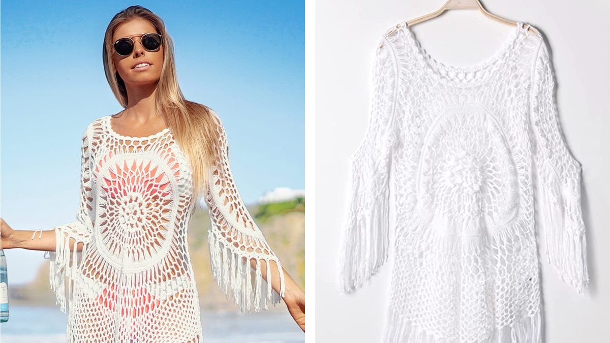 CUPSHE-Women's-Crochet-Hollow-Out-Tassel-Swimsuit-Cover-Up-2